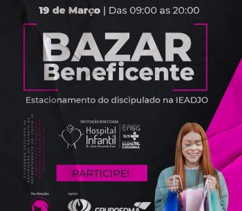 Bazar Beneficente em parceria com Hospital Infantil